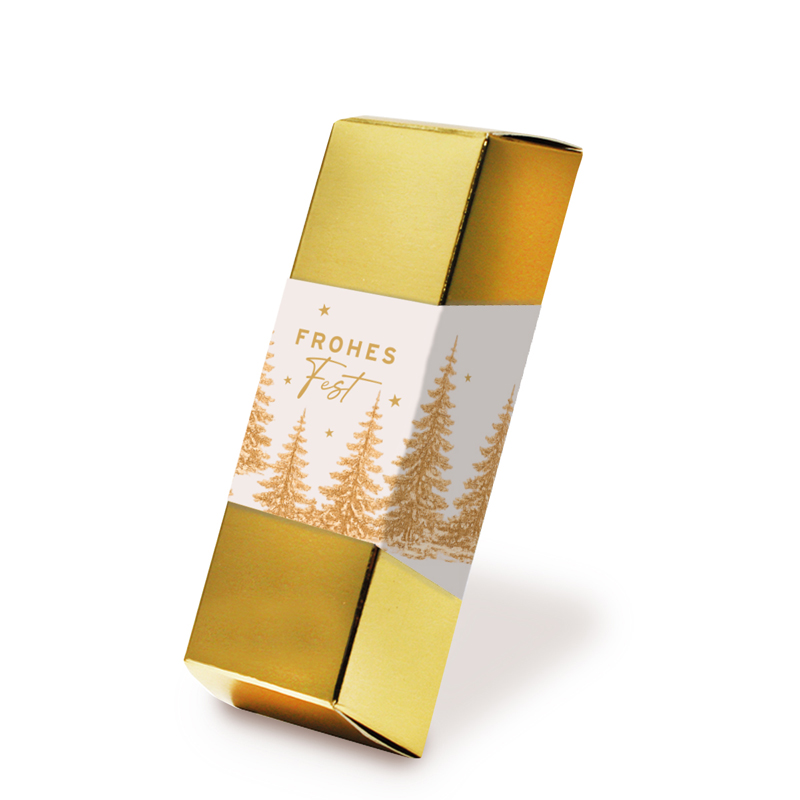 Viba Goldbarren mit Weihnachtsbanderole, 180 g