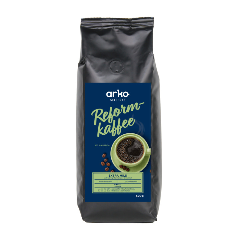 arko Reformkaffee extramild, ganze Bohne, 500 g