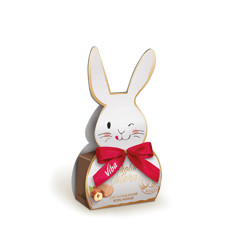 Viba Ostergruß Kleiner Hase gefüllt mit Royal Nougat Minis, 40 g