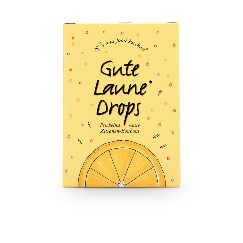 „Gute Laune Drops“ Zitronen Bonbons - sauer & prickelnd