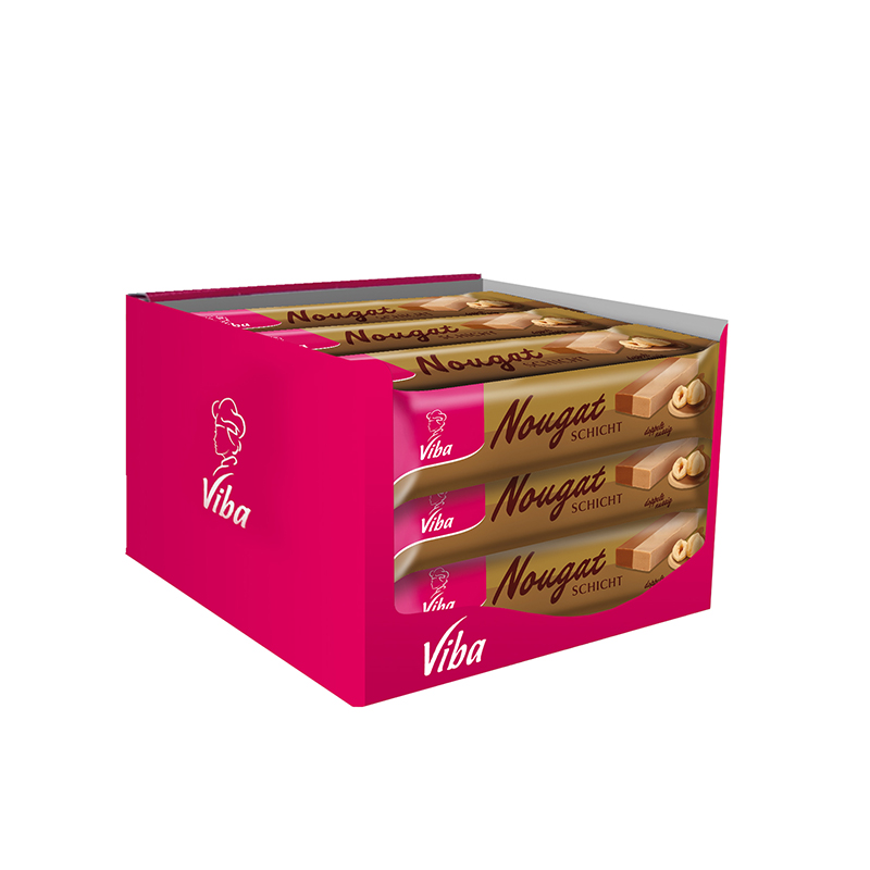 Viba Schicht Nougat Riegel 40 x 40 g im Karton