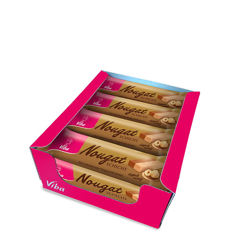 Viba Schicht Nougat Riegel 20 x 40 g im Karton