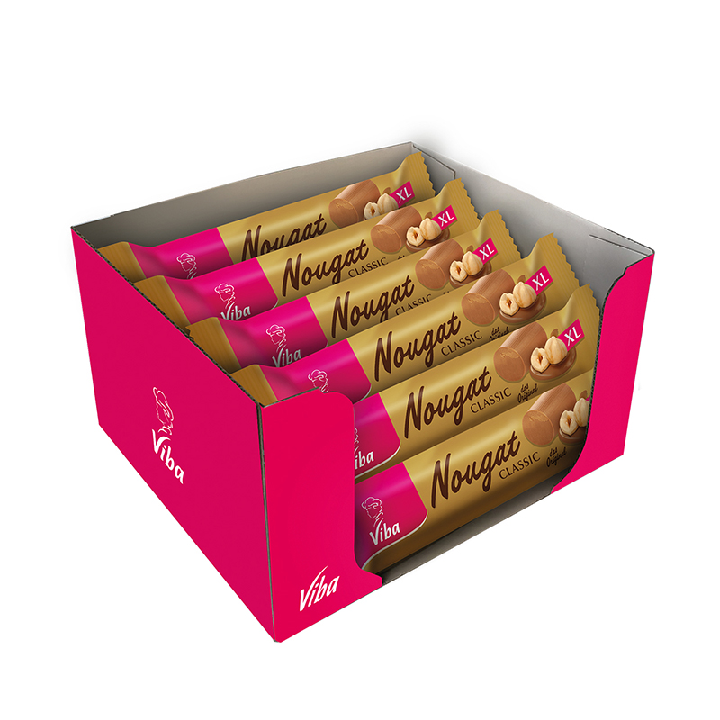 Viba Classic Nougat Stange XL im Vorratskarton, 12 x 200 g