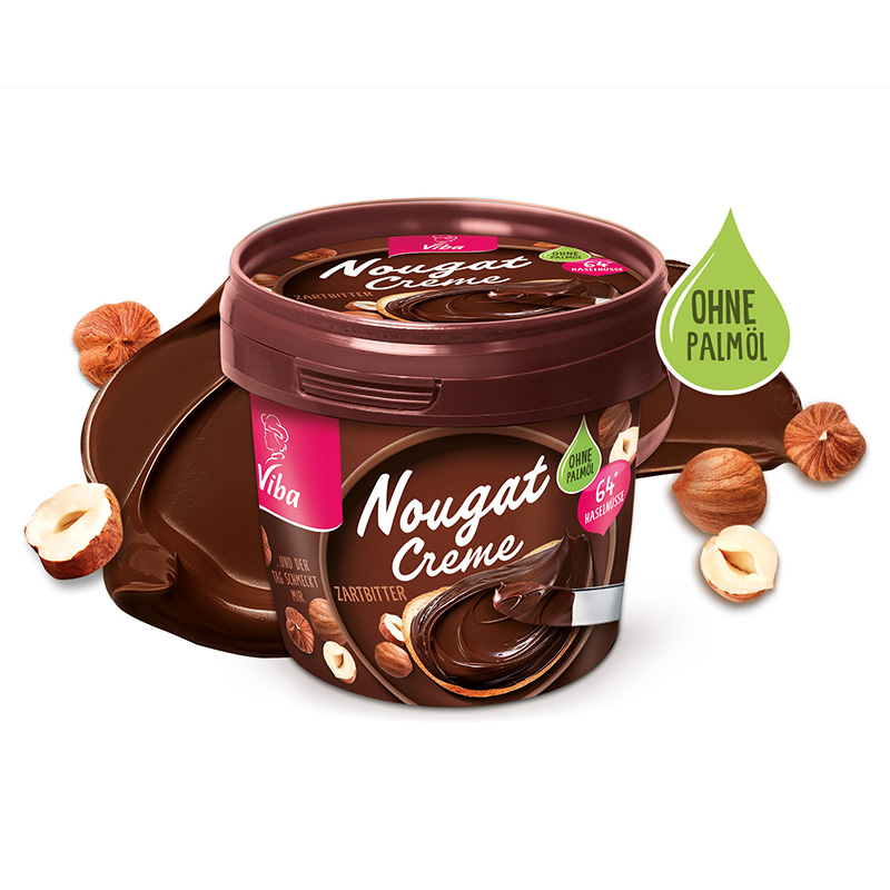 Viba Nougat-Creme Zartbitter ohne Palmöl