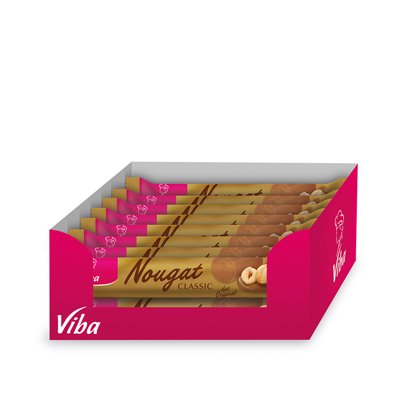 Viba Classic Nougat Stange im Vorratspack, 16 x 50 g