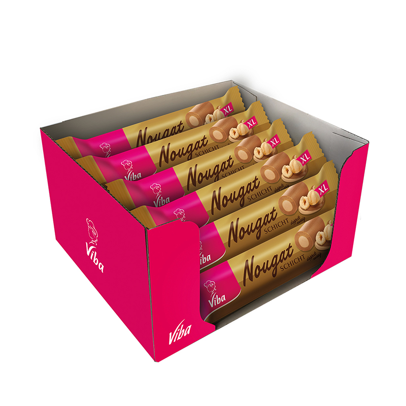 Viba Schicht-Nougat Stange XL, im Vorratspack 12 x 200 g