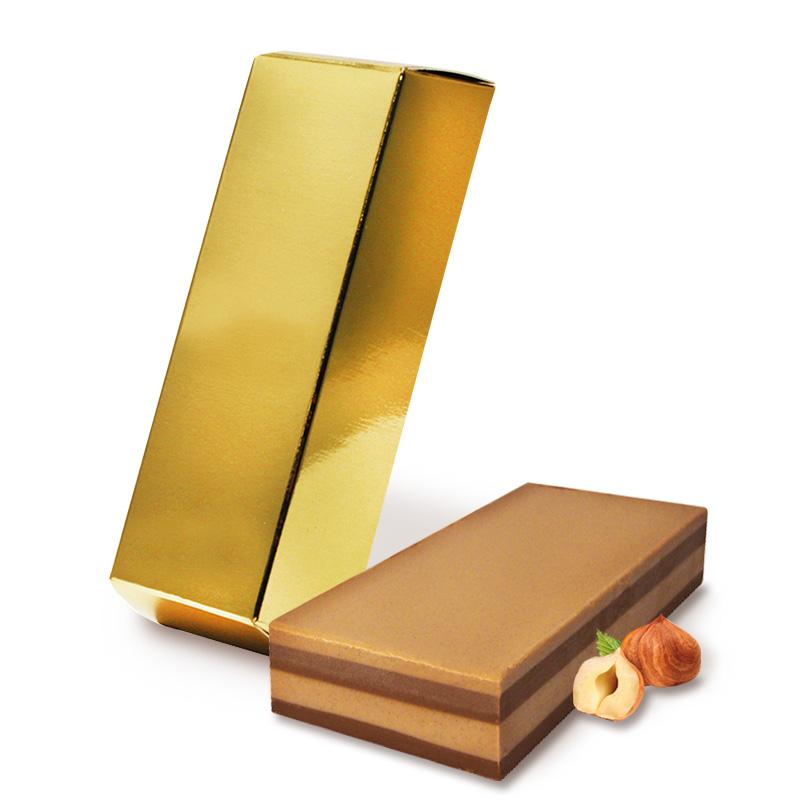 Viba Goldbarren mit Schicht-Nougat-Block
