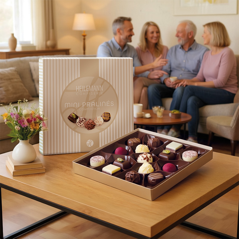 Heilemann Mini Pralinen weiß - Naschen mit der ganzen Familie