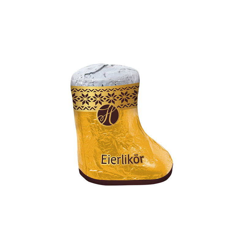 Stiefel gefüllt mit Eierlikör