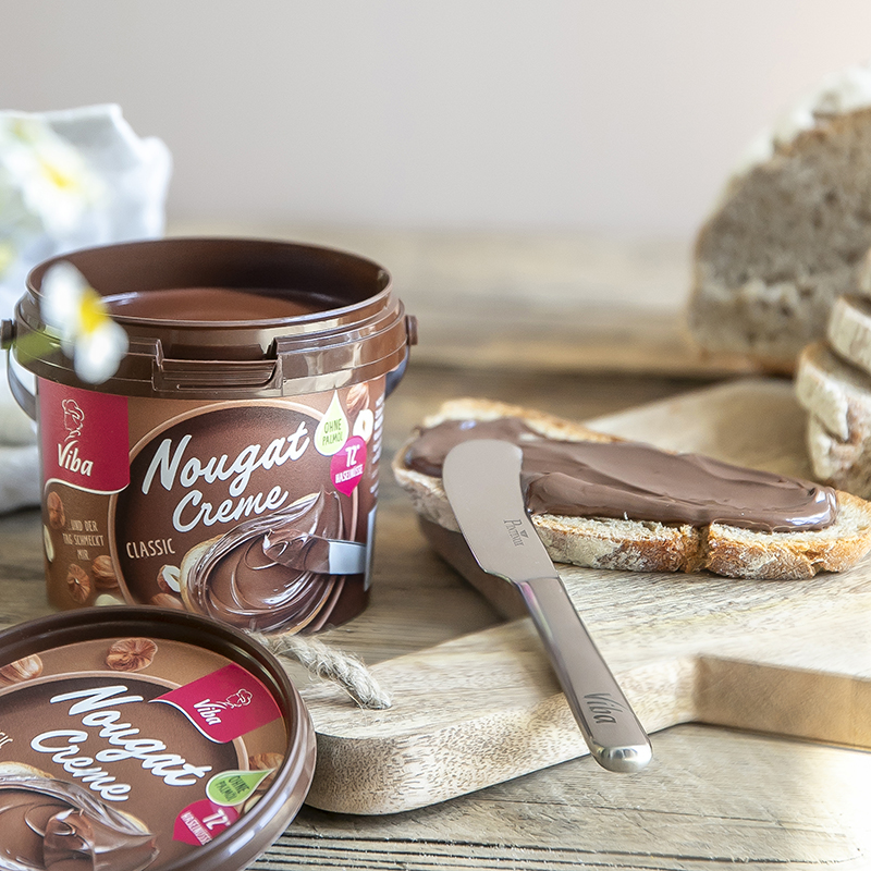 Viba Nougat-Creme Streichmesser - Nougat Creme aufs Brot