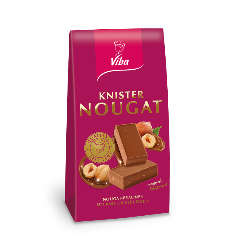 Viba Knister-Nougat Minis im Beutel, 100 g
