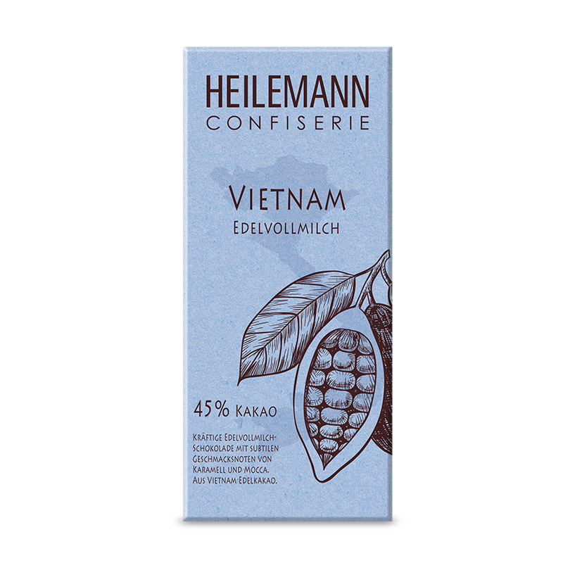 Ursprungs-Schokolade Vietnam 45 % Edelvollmilch, 80 g