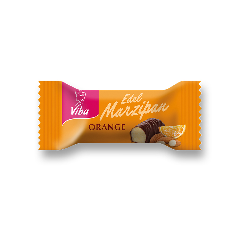 Viba Orangen Marzipan Mini von Zartbitter-Schokolade umhüllt, 10 g