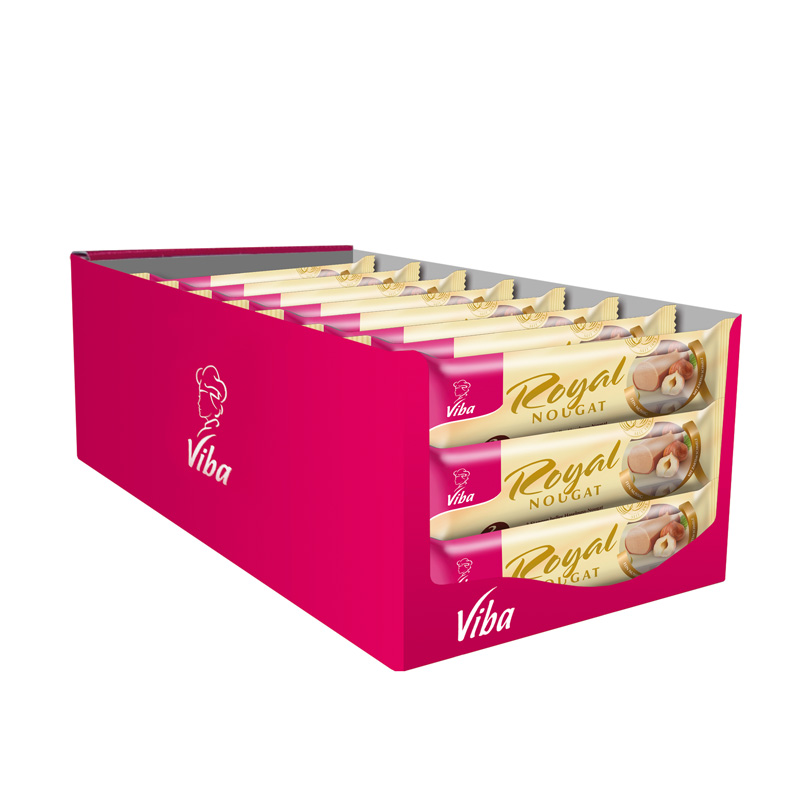 Viba Royal Nougat Jumbo 3er Pack Vorratskarton, 24 x 135 g