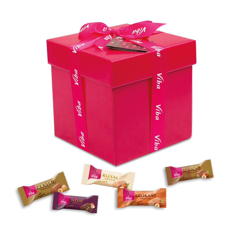 Viba Süße Geschenkbox gefüllt mit 70 Minis in verschiedenen Sorten