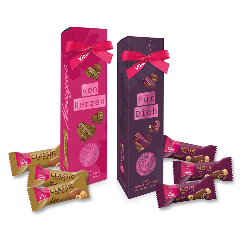 Viba Genusszeit „Von Herzen“ und "Für Dich" mit Nougat Minis