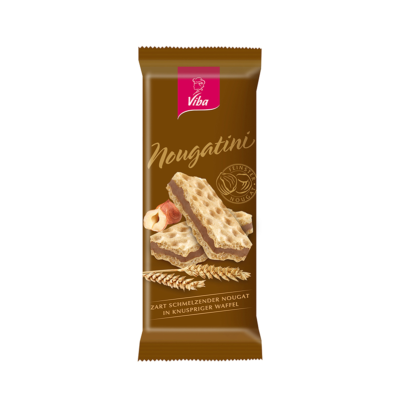 Viba Nougatini Filinchen Waffel mit Nougat Creme Füllung, 40 g