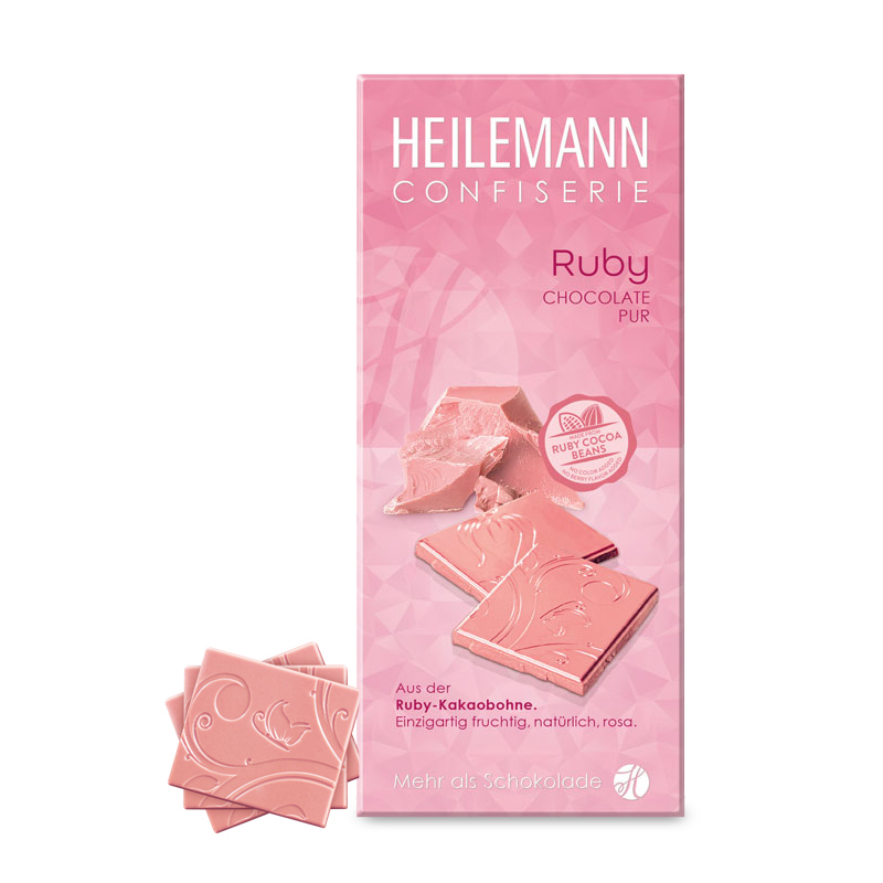 Heilemann Ruby Chocolate pur, 80 g