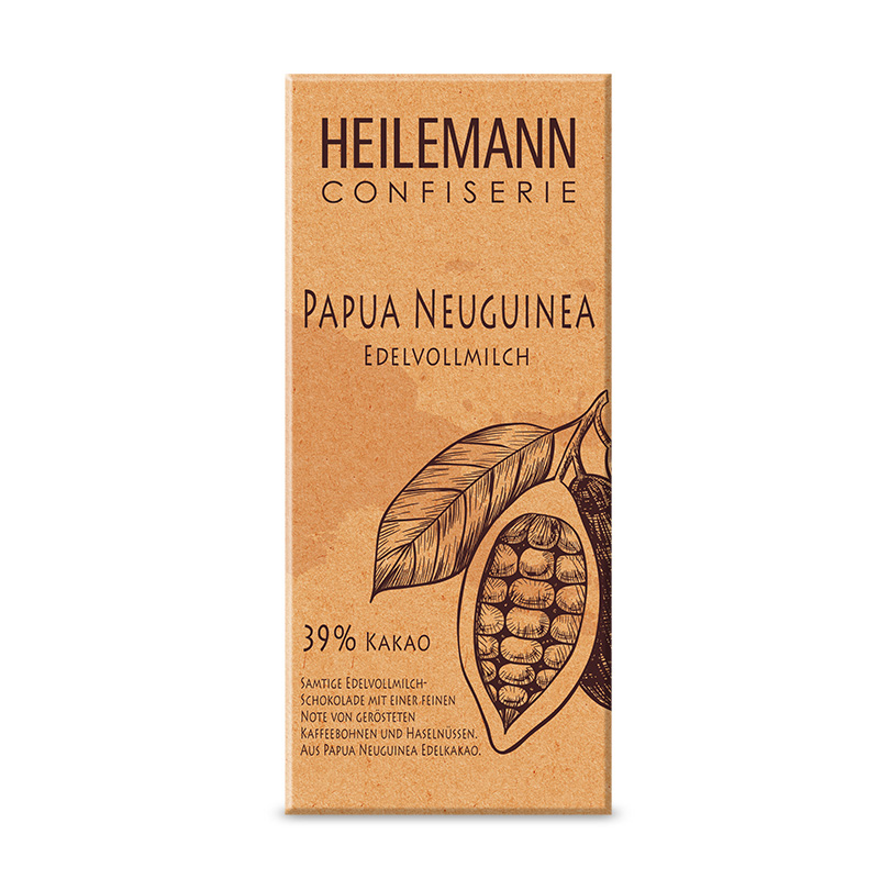 Ursprungs-Schokolade Papua Neuguinea 39 % Edelvollmilch, 80 g