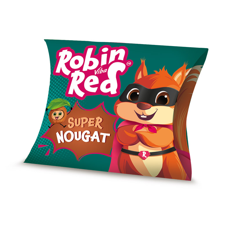 Viba Robin Red Schicht-Nougat Geschenkschachtel, 50 g