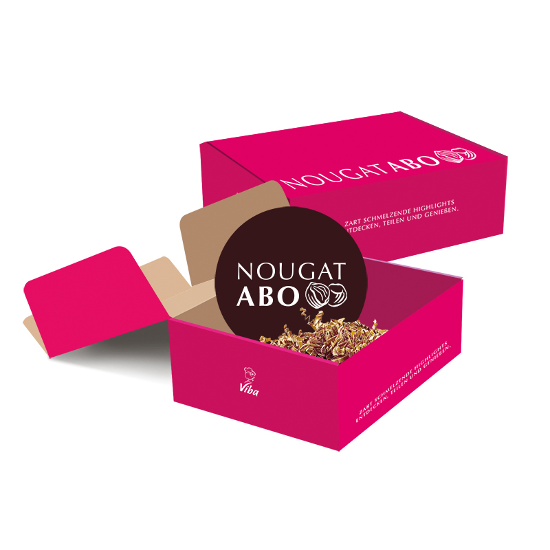 Viba Nougat-Abo Box Karton ohne Artikel