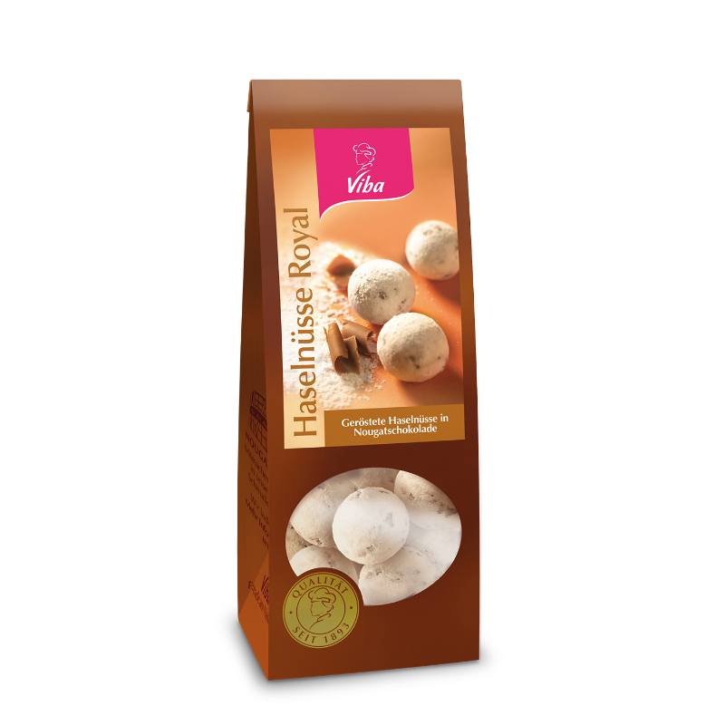 Viba Dragees Haselnüsse mit Schokolade und Nougat Royal, 100 g
