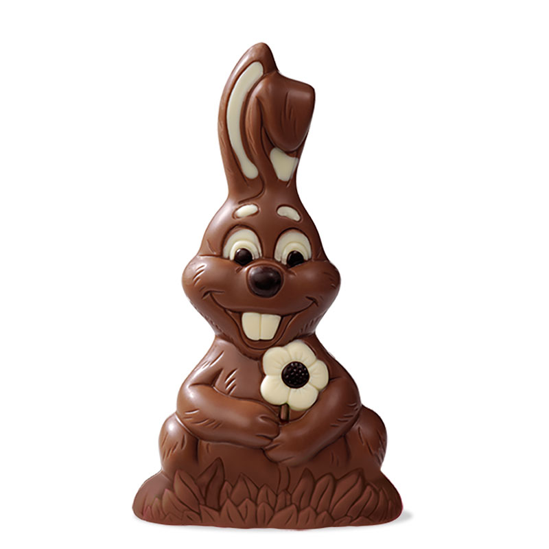 Heilemann Osterhase mit Blume Vollmilch, 100 g