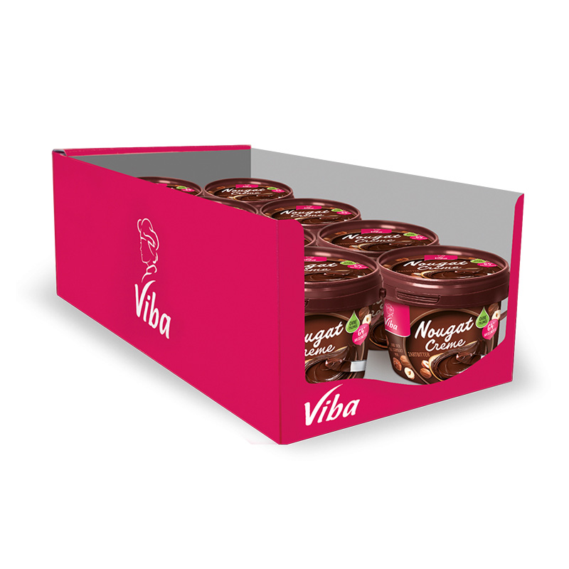 Viba Nougat Creme Zartbitter Palmölfrei im Vorratspack 8 x 375 g
