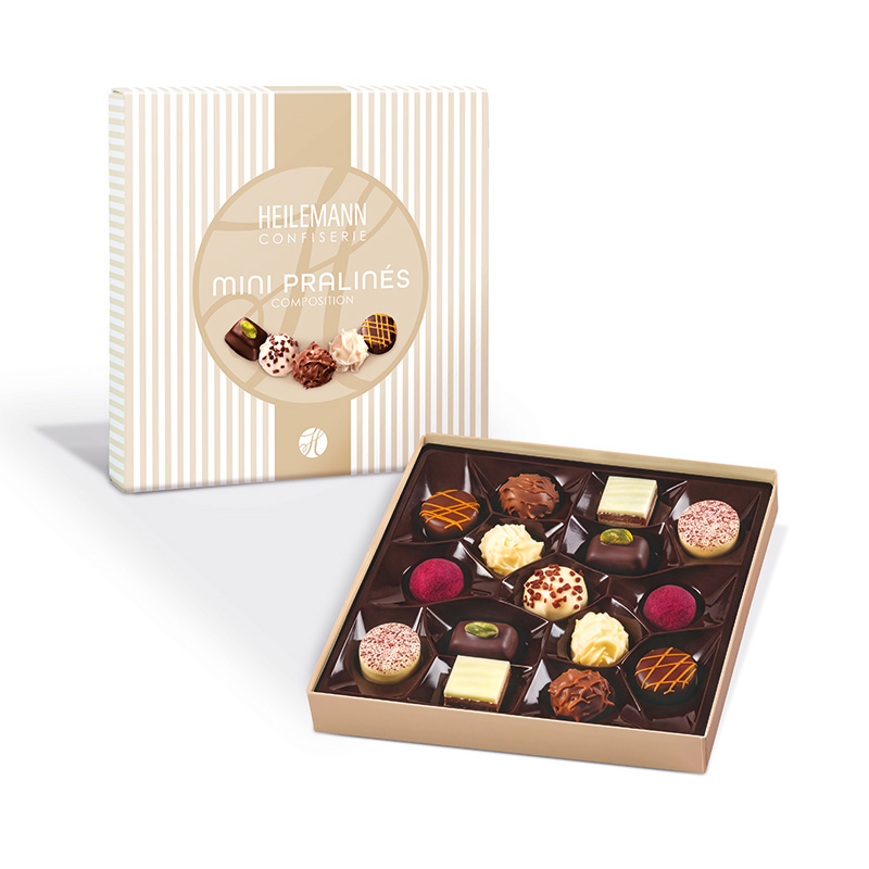 Heilemann Mini Pralinen weiß - geöffnete Packung