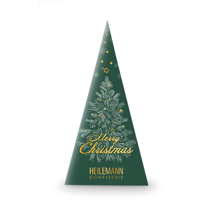 Heilemann Tannenbaum "Merry Christmas" mit Nougat-Kugeln, 90 g