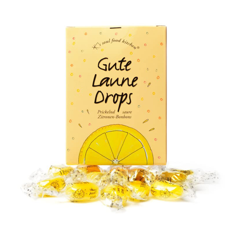 „Gute Laune Drops“ Zitronen Bonbons, 100 g