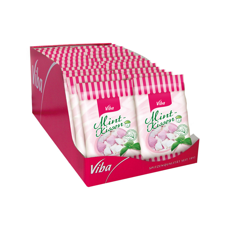 Viba Zuckerkissen Mint-Kissen im Vorratspack, 20 x 90 g
