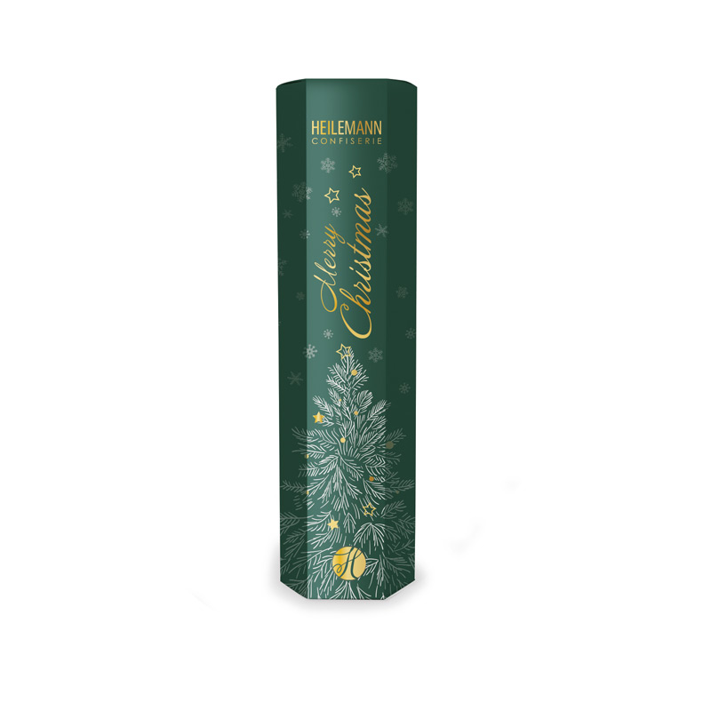 Heilemann Präsent "Merry Christmas" mit Nougat-Kugeln, 60 g