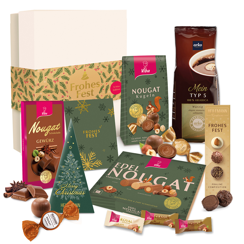Geschenkbox "Große Weihnachtsvielfalt", 725 g