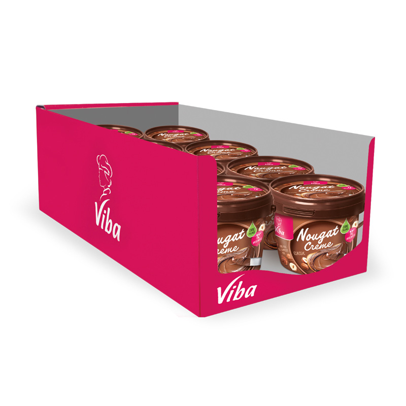 Viba Nougat Creme Classic Palmölfrei im Vorratspack 8 x 375 g