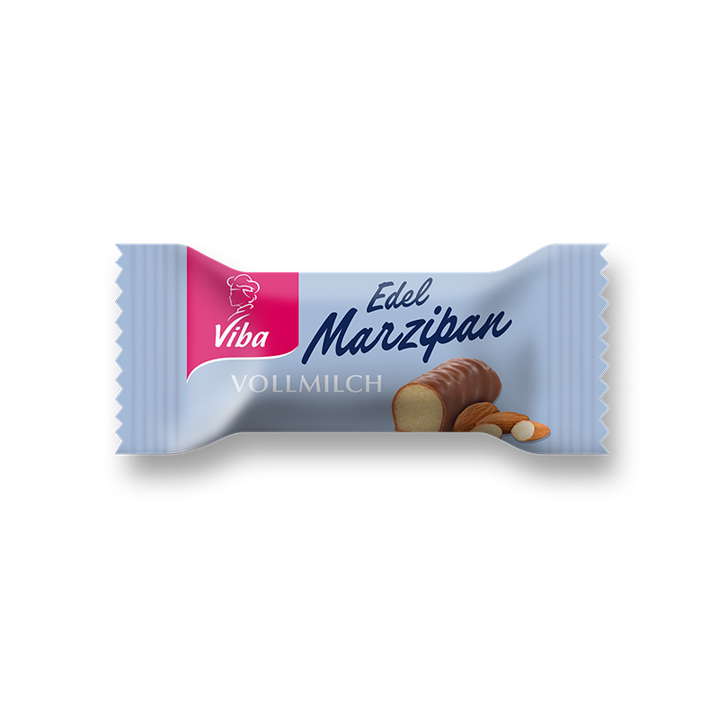 Viba Edel Marzipan Mini von Vollmilch-Schokolade umhüllt, 10 g