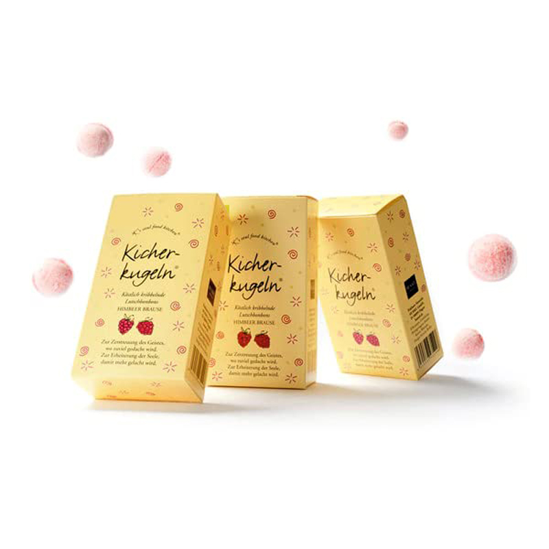 Prickelnde Himbeer-Brause-Bonbons mit extra Kribbeleffekt