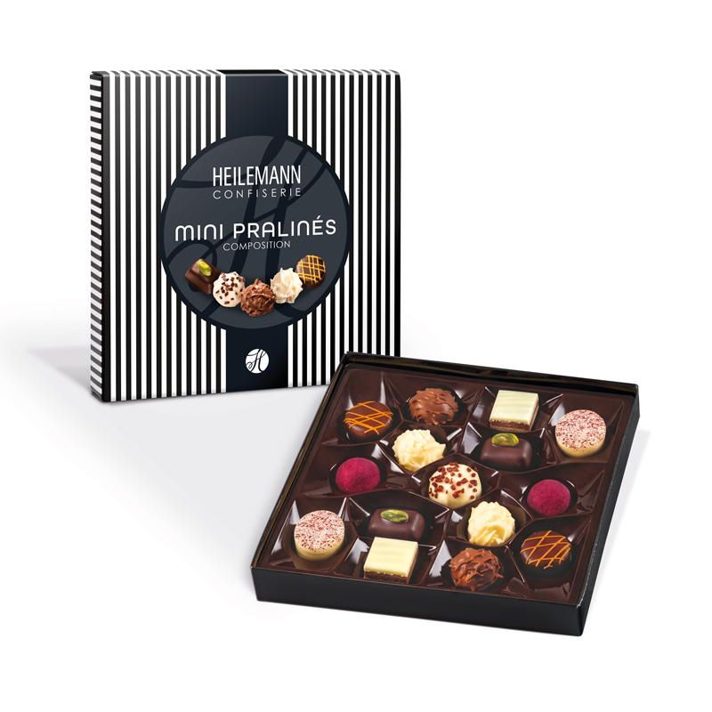 Heilemann Mini Pralinen schwarz - Packung geöffnet