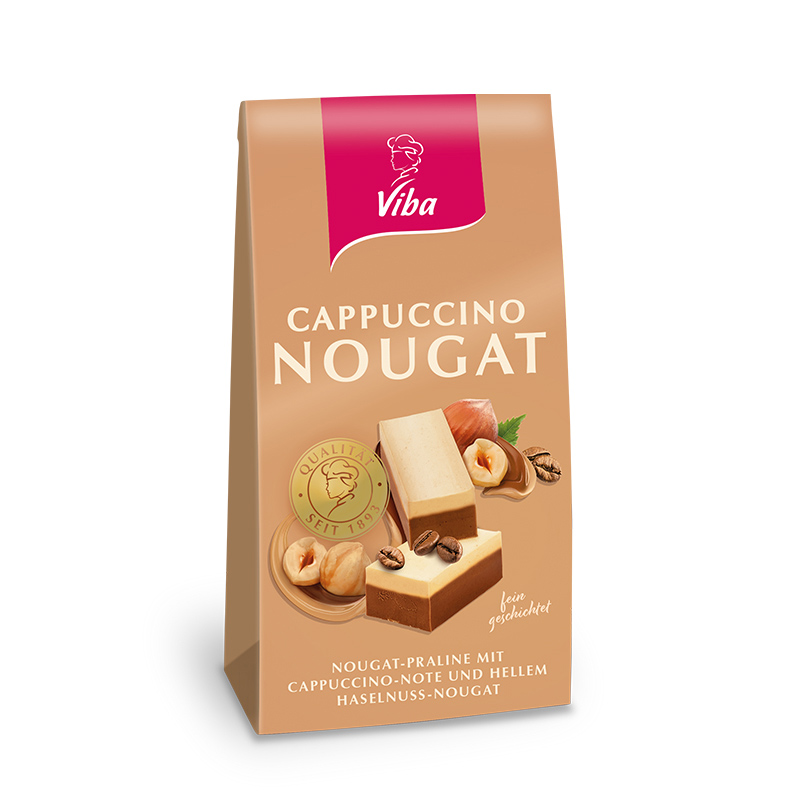 Viba Cappuccino Nougat im Beutel, 100 g