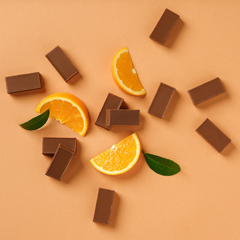 Viba Orangen Nougat Minis ausgepackt