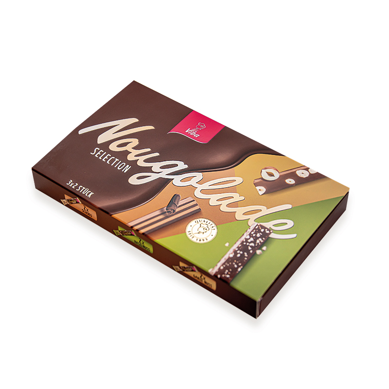 Viba Nougolade Geschenkpackung mit 6 Nougat-Riegeln - Nougat mit Biss