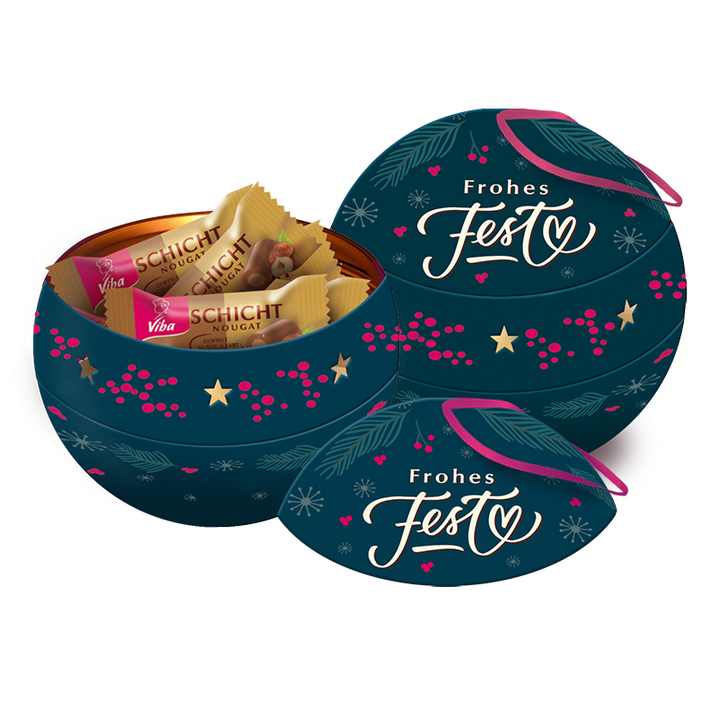 Viba Weihnachtskugel "Lichterglanz" mit Nougat-Minis
