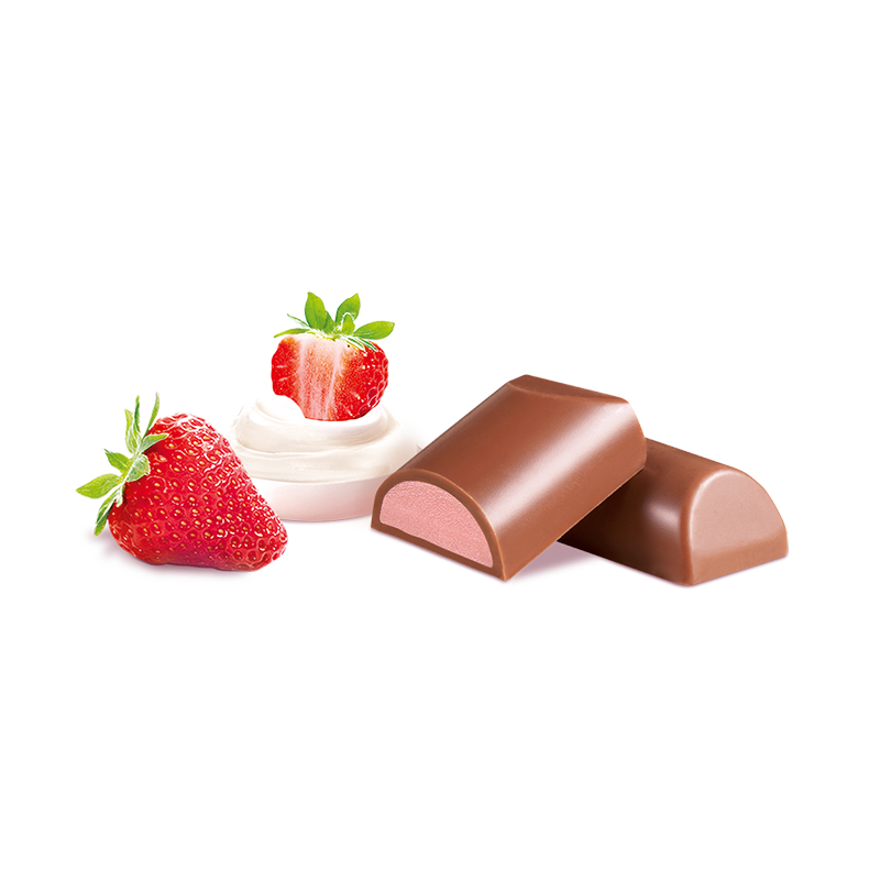 Heilemann Stick Erdbeer-Joghurt-Trüffel Edelvollmilch-Schokolade, 40 g - Stücke