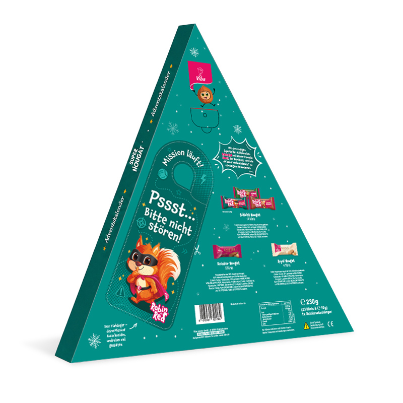 Viba Adventskalender "Robin Reds Weihnachtsmission", 230 g