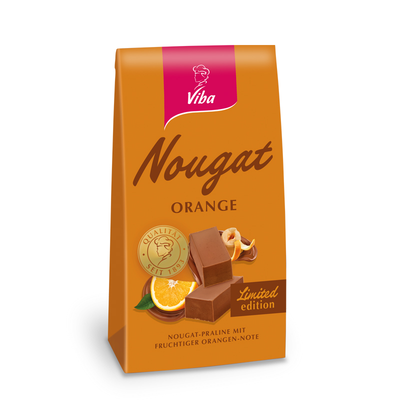 Viba Orangen-Nougat Minis im Beutel, 100 g