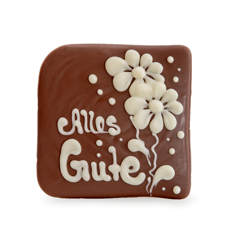 Confiserie-Schokolade "Alles Gute", 35 g - handbeschriftet