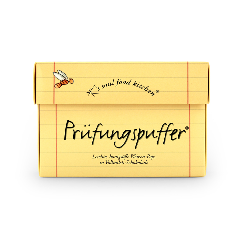 „Prüfungspuffer“ Knusprige Nervennahrung mit Vollmilchschokolade, 125 g