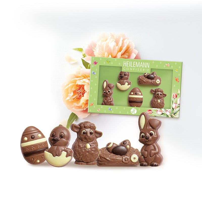Heilemann Ostern Geschenkpackung Osterfiguren, 100 g - Geschenk Osternest