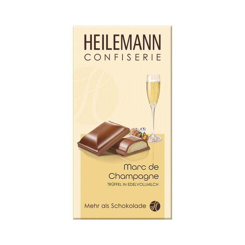 Heilemann Marc de Champagne-Trüffel Edelvollmilch-Schokolade, 100 g