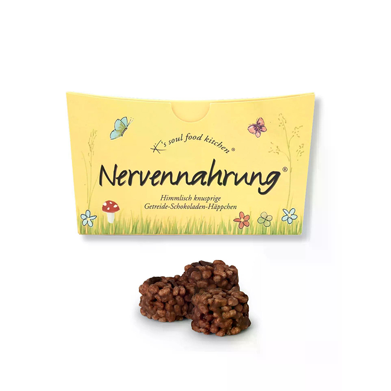 "Nervennahrung" Getreide-Schokoladen-Häppchen, 125 g